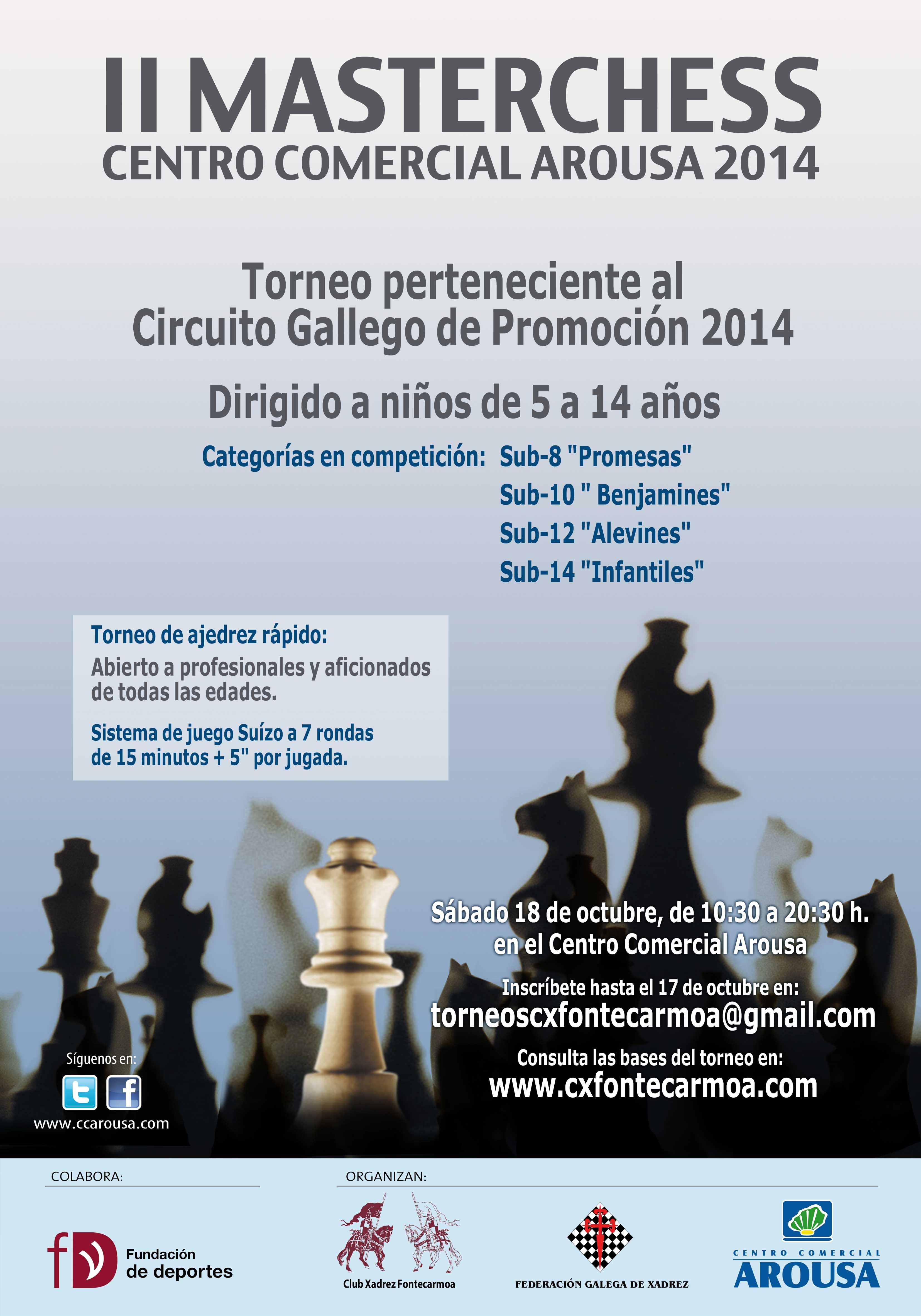 Cartel torneo Centro Comercial Arousa 2014